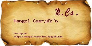 Mangol Cserjén névjegykártya